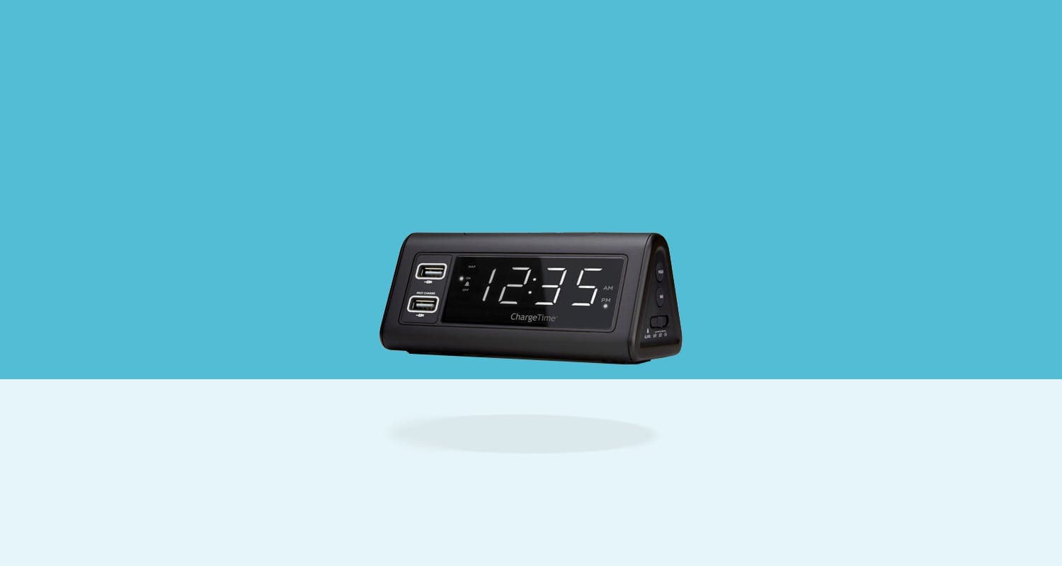 iHome TA-7830 Hotel Alarm Clock with USB Charging