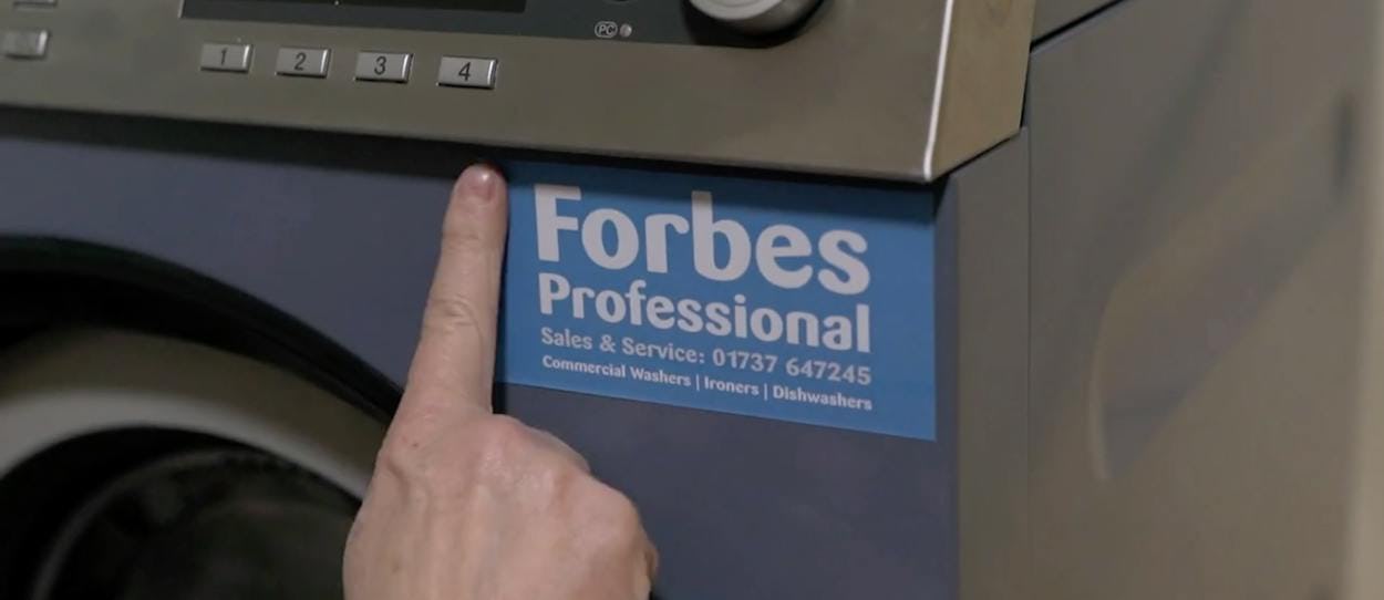 Commercial Washing Machine With Forbes Professional Contact details for Sales & Service: 01737 647 245